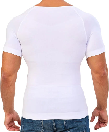 Men's Compression Body Shaper Short Sleeve Shirt - 1-2 Pack