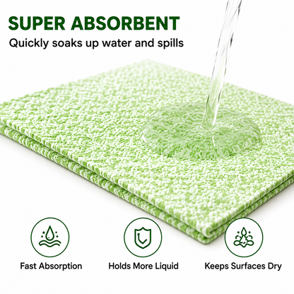 Reusable Kitchen Cleaning Cloths – 20-Piece Tear-Off Roll