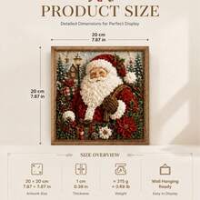 3D Christmas Fabric Poke Art Kit-Creative Christmas Decoration Gift for Adults