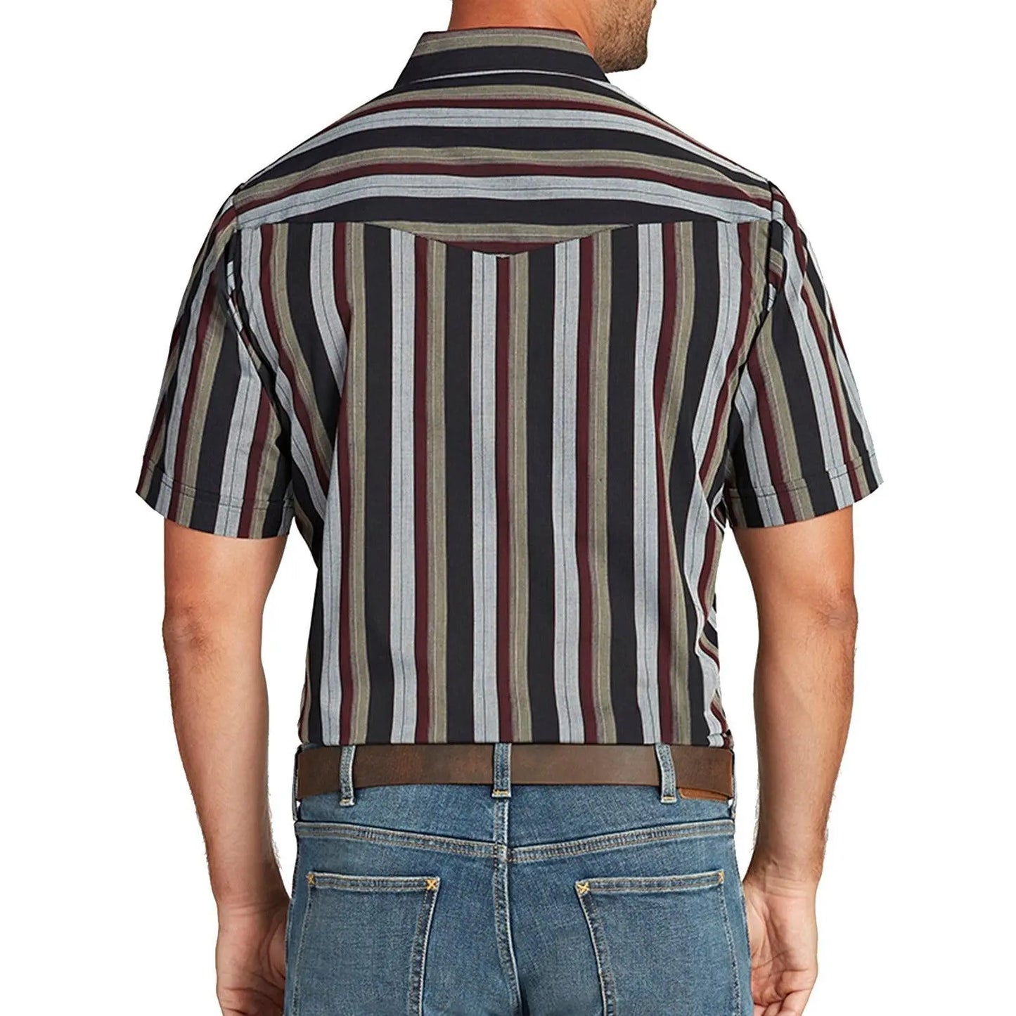 Men's Ely Cattleman Stripe Western Snap Shirt