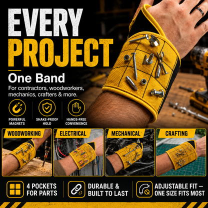 🧲Magnetic Tool Wristband | Hands-Free Hardware Holder