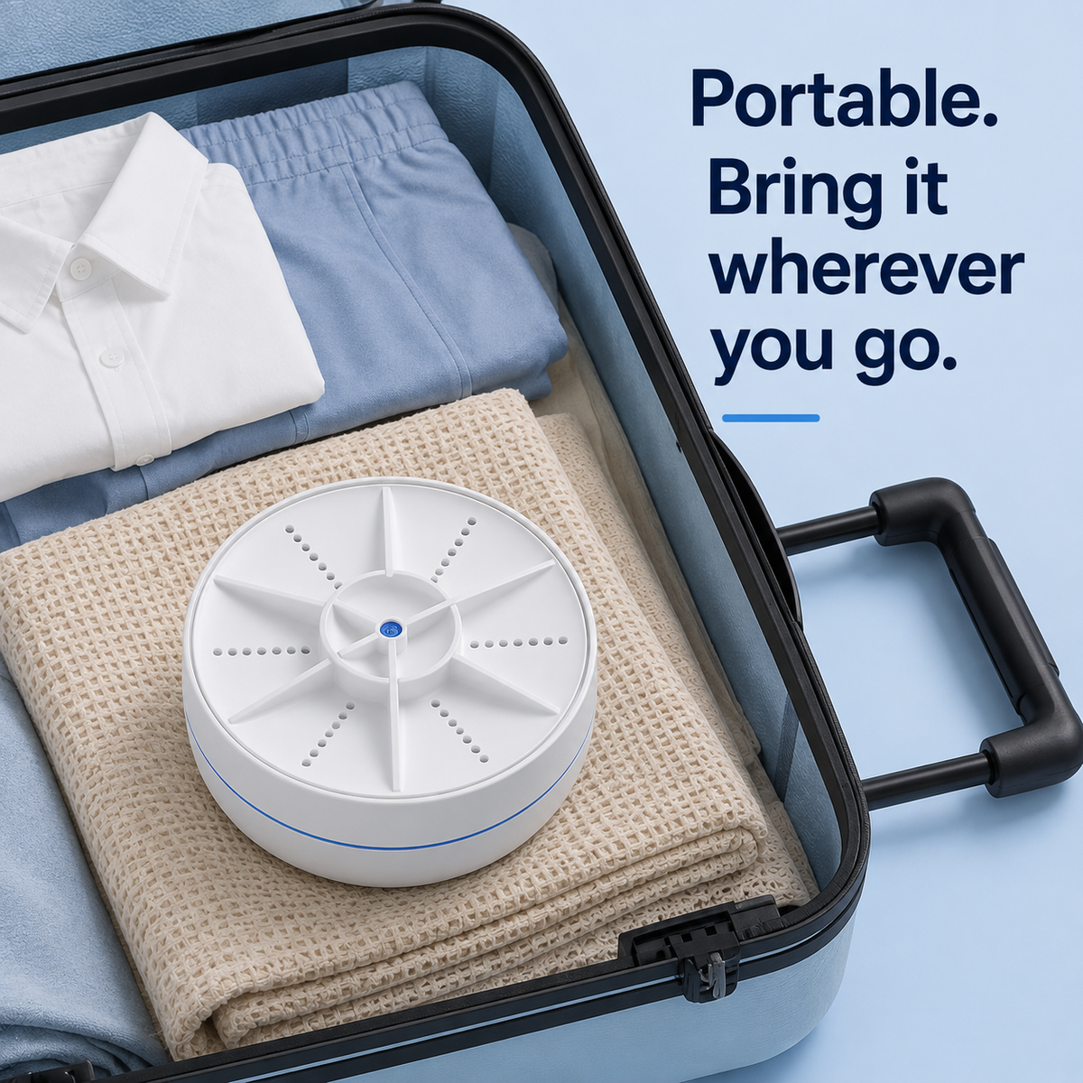💦Portable Ultrasonic Washer for Dishes & Laundry