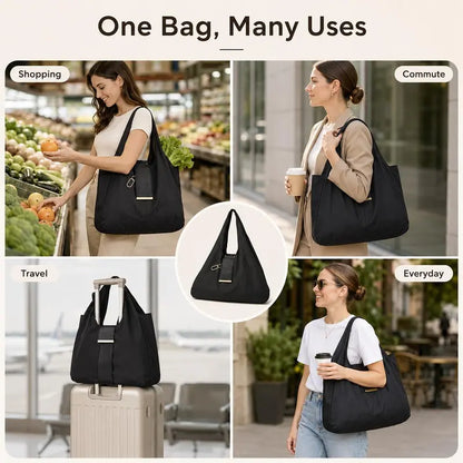 Foldable Keychain Storage Tote Bag for Women