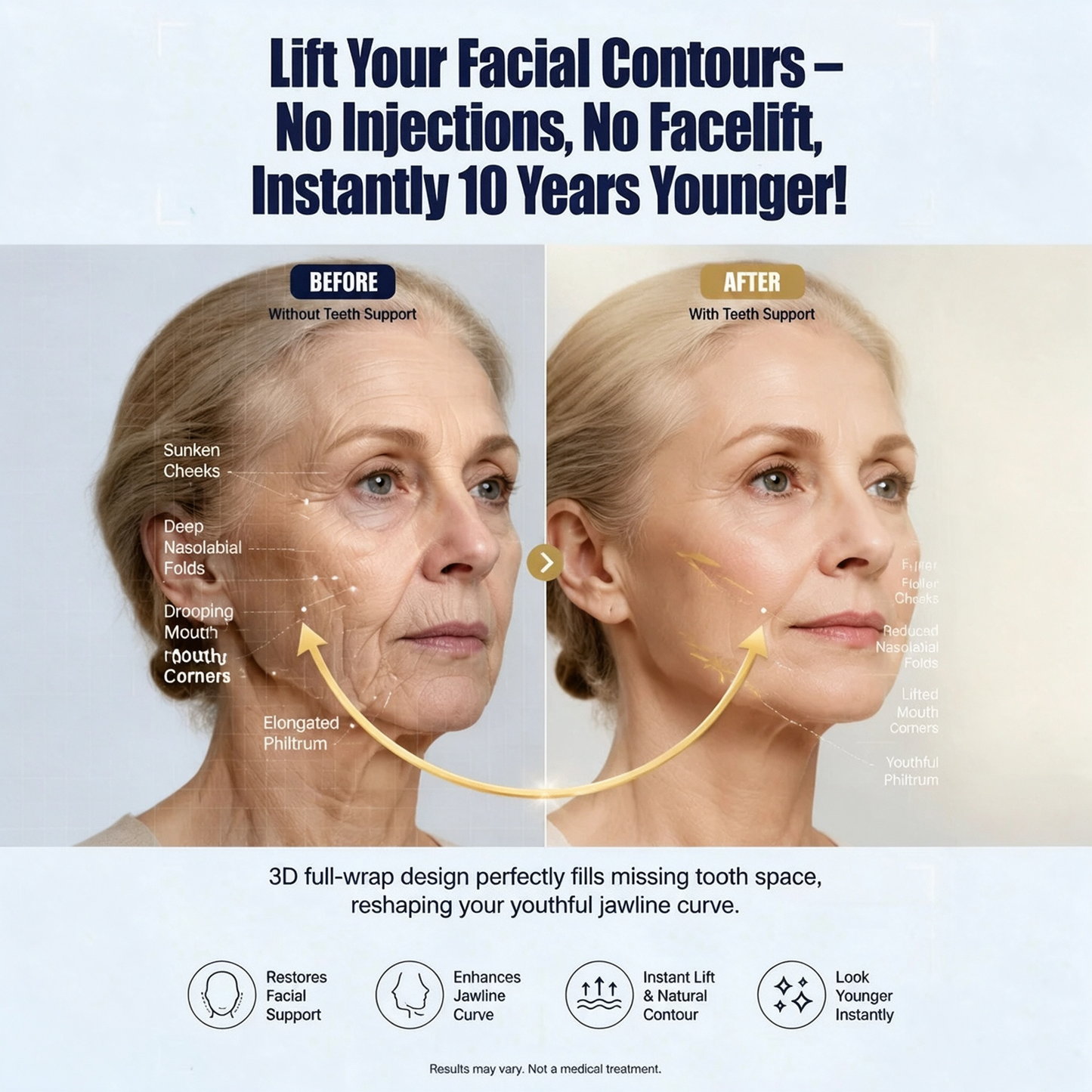 Dentist Recommendations-Comfort-fit decorative denture set