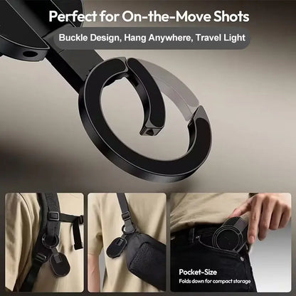 QY76 MagLock Magnetic Phone Mount - Versatile Desktop & Car Holder