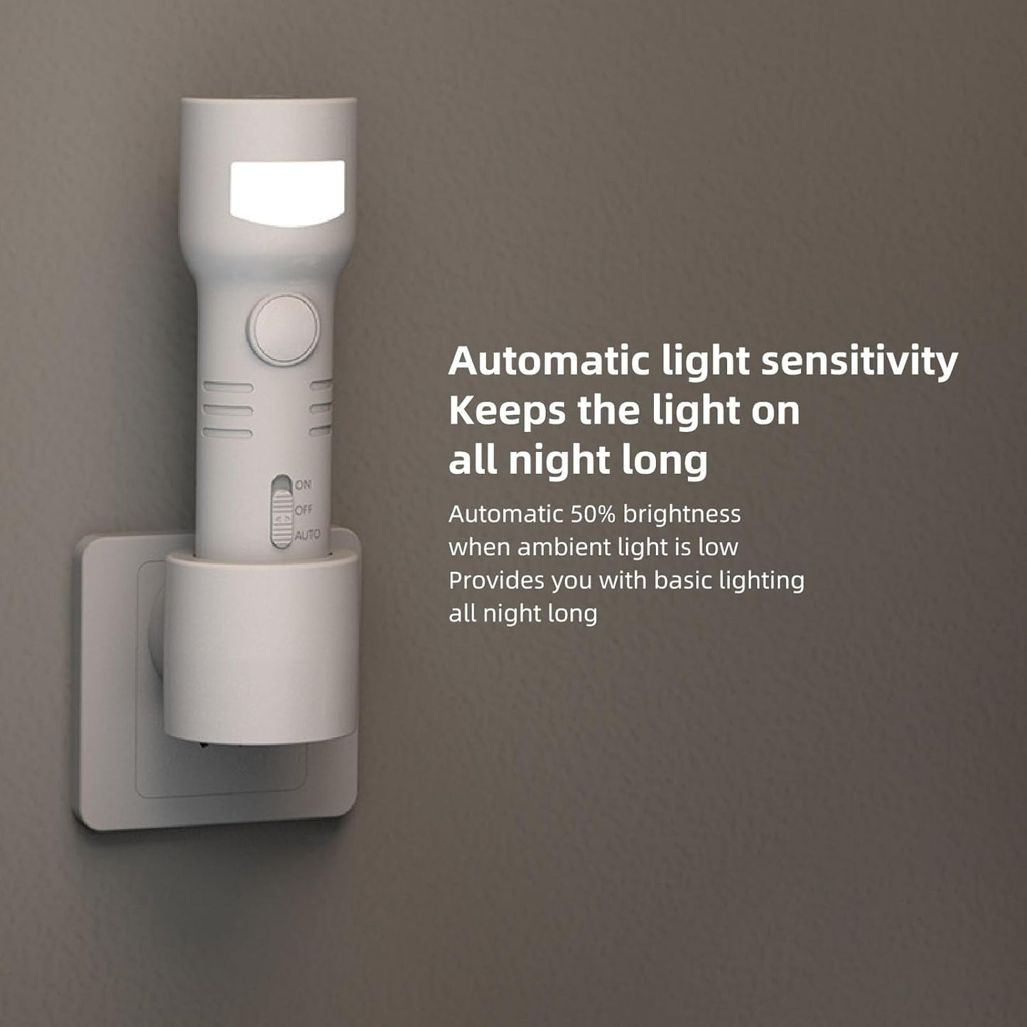 Last Day 48% OFF🔥Plug in Night Light, 4000K RGB LED Wall Lamp