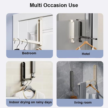 Expandable Folding Wall Hook – Space-Saving Drying Rack & Hidden Towel Hanger for Doors