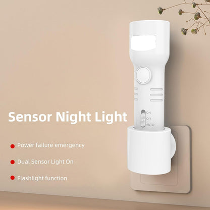 Last Day 48% OFF🔥Plug in Night Light, 4000K RGB LED Wall Lamp