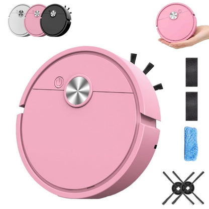 Mini Robot Vacuum Cleaner for Car & Desktop, Rechargeable Smart Automatic Vacuum Robot, Low Noise Portable Cleaner for Dust, Crumbs & Pet Hair