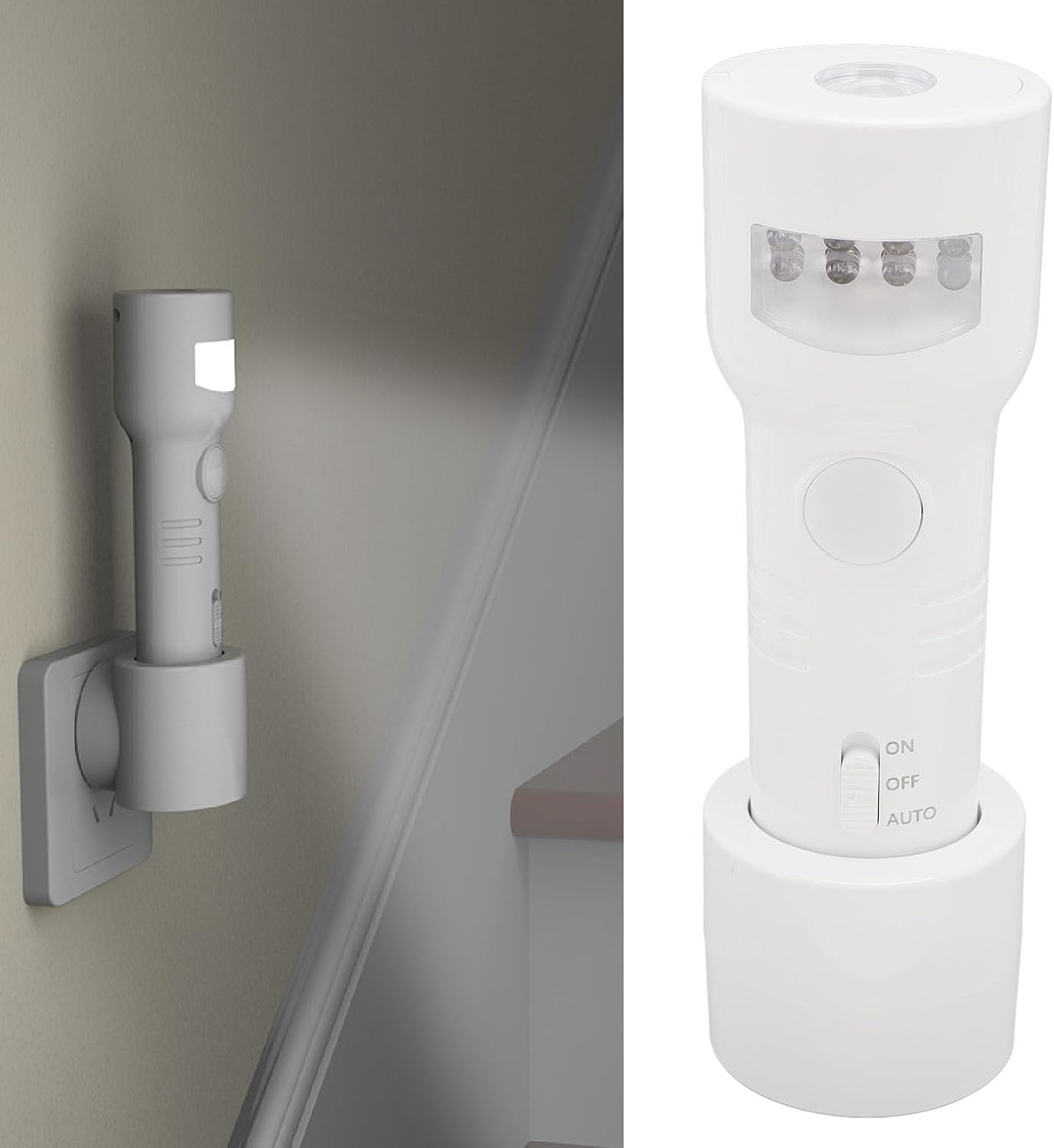 Last Day 48% OFF🔥Plug in Night Light, 4000K RGB LED Wall Lamp