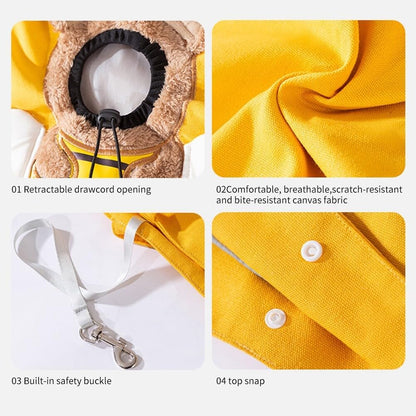 Bee Out Cute Canvas Pet Bag | Cute Bee-Shaped Pet Canvas Shoulder Carrier