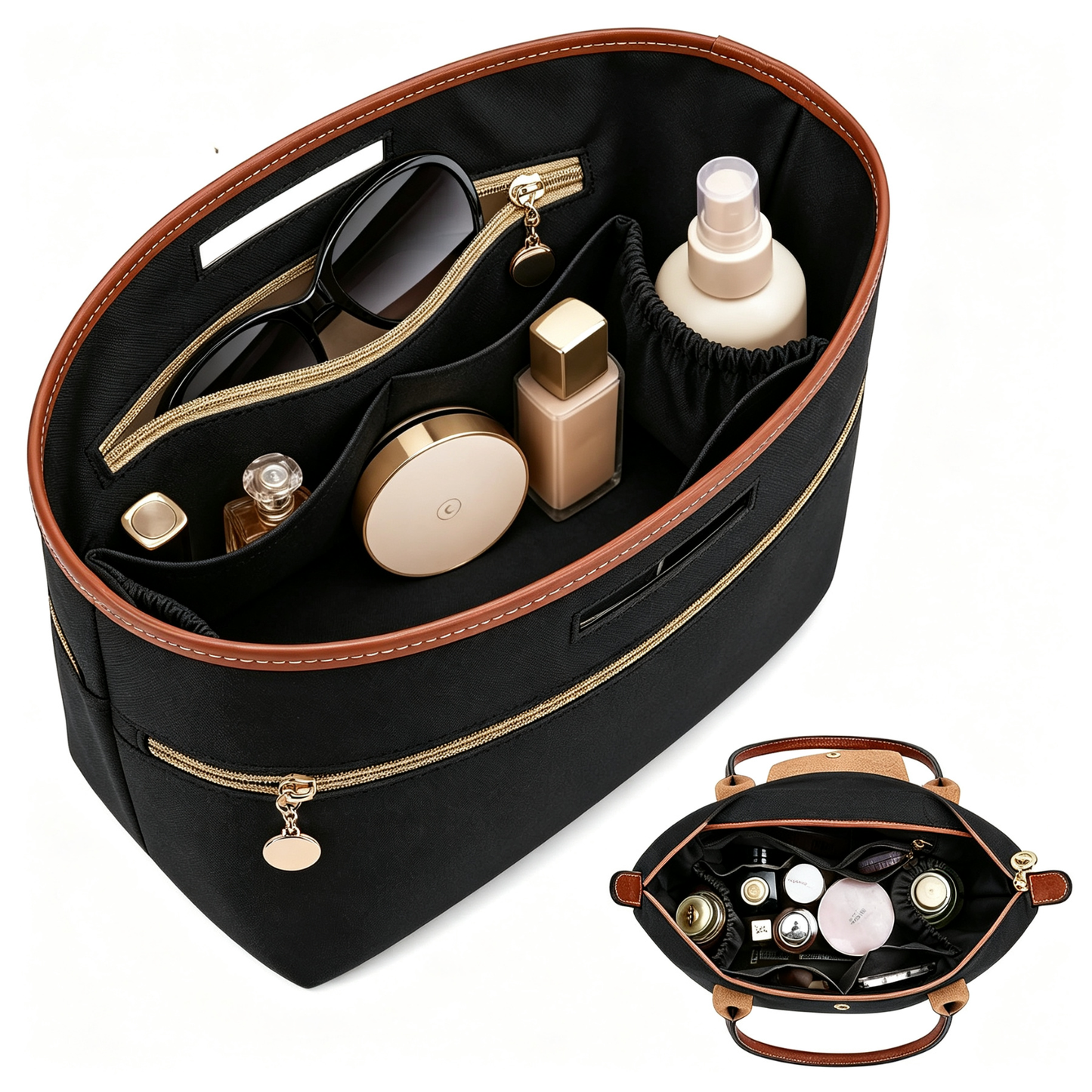 👜 Soft Satin Tote Organizer – Protect & Organize Your Favorite Handbag✨