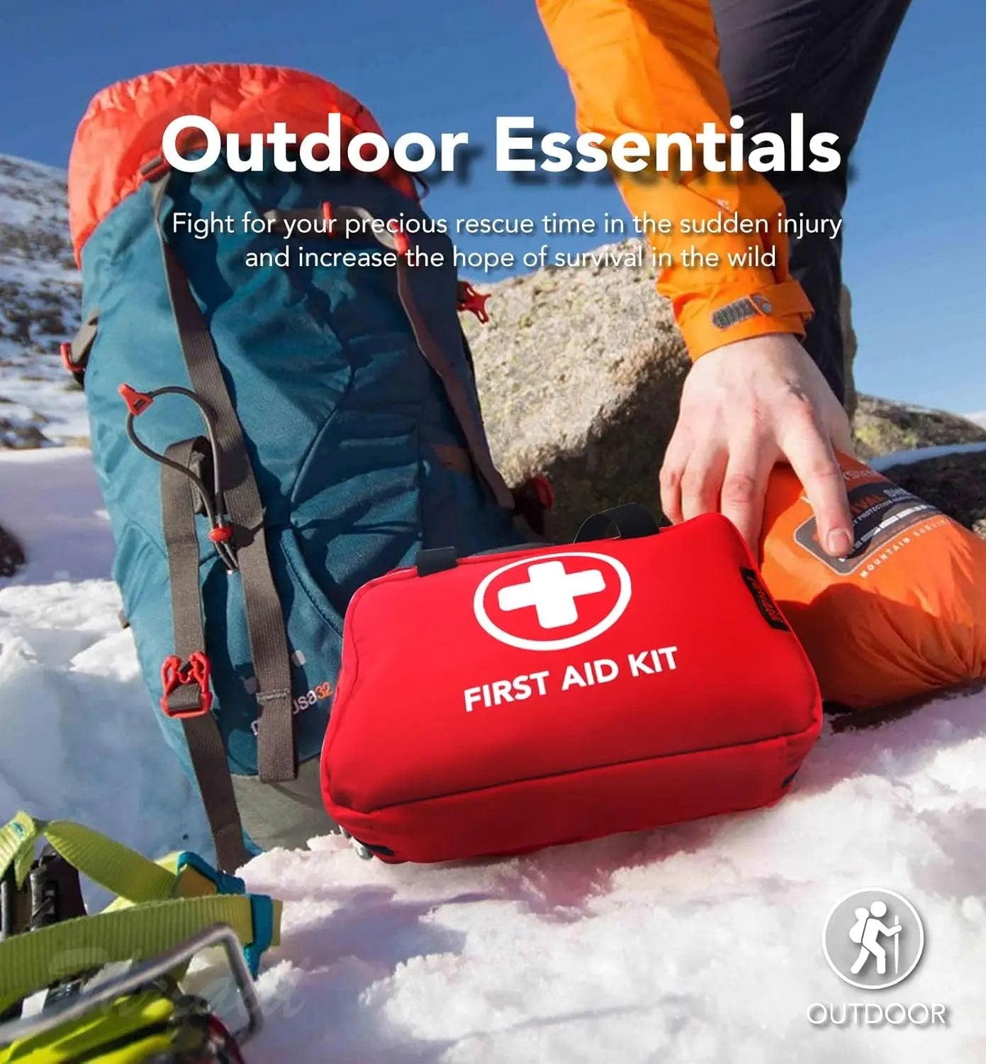 ⏰Limited Stock 49% OFF🚨 Waterproof First Aid Kit – Compact Emergency Kit For Home, Car & Outdoor