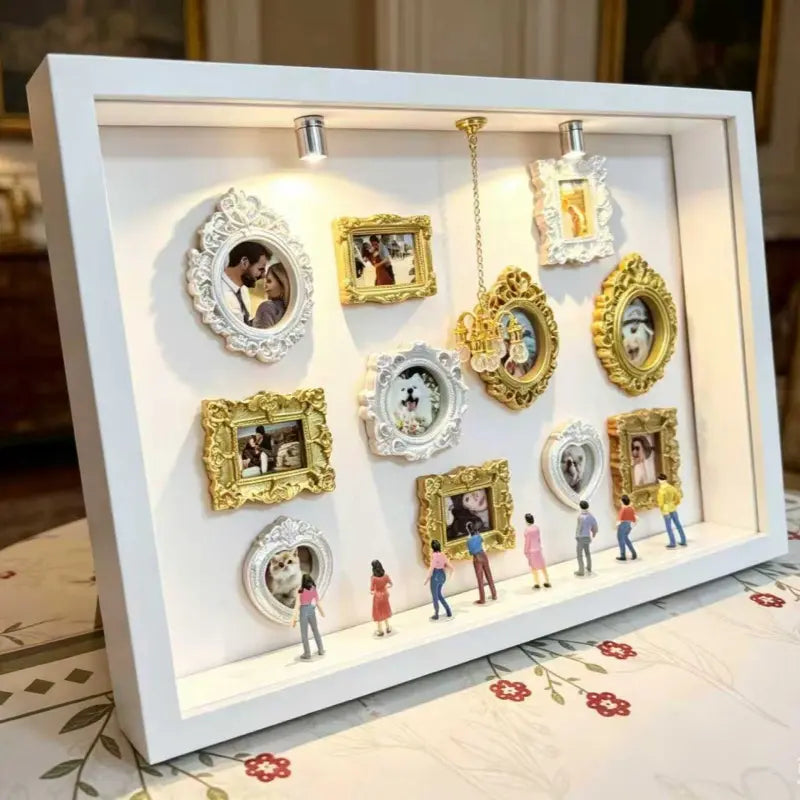 🖼️ Personalized DIY Mini Museum Shadow Box | 3D Photo Display Frame |  💝 Heartfelt Gift for Family & Friends