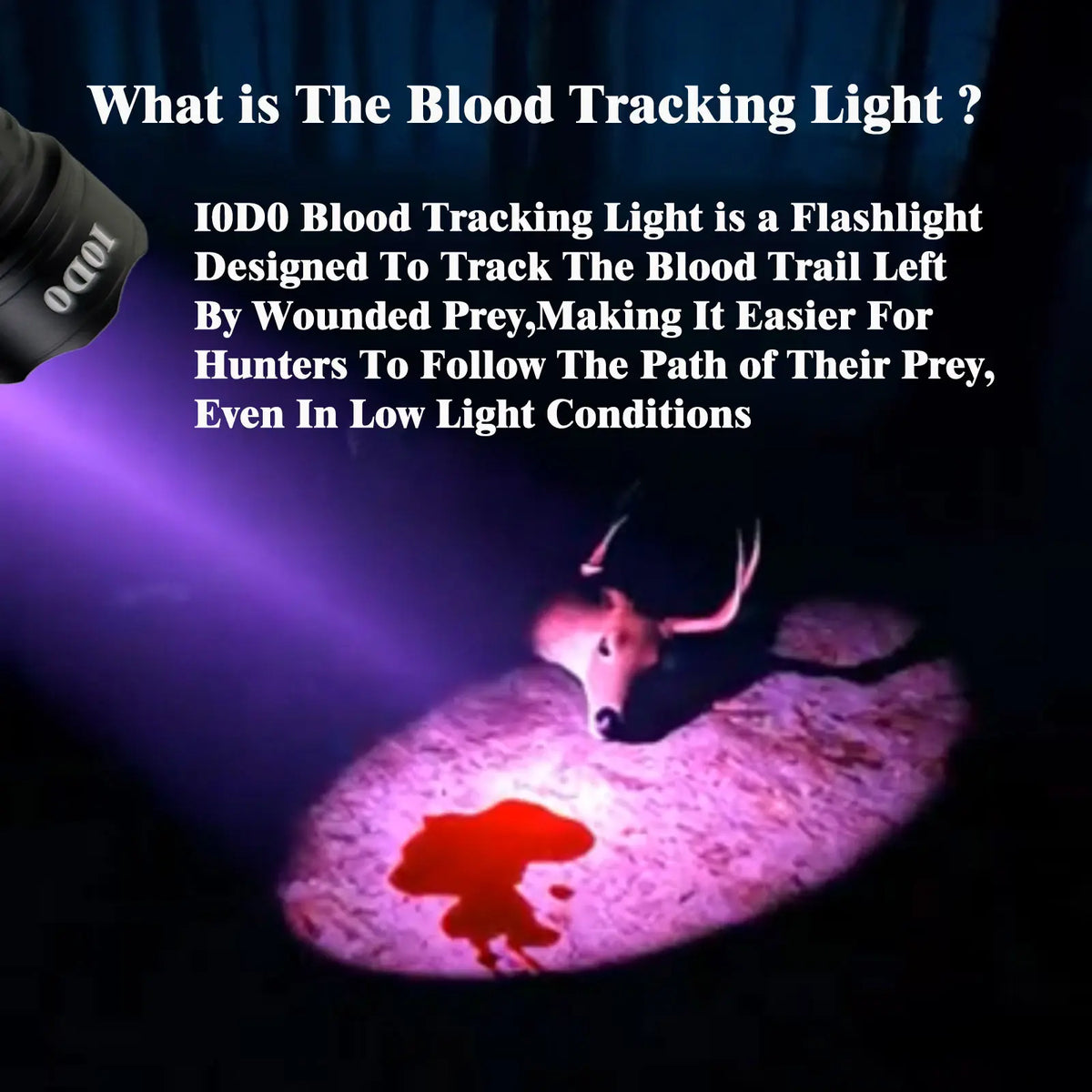 🌟🔦 2000 Lumens Rechargeable Blood Tracking Light 🔦 For Night Hunting