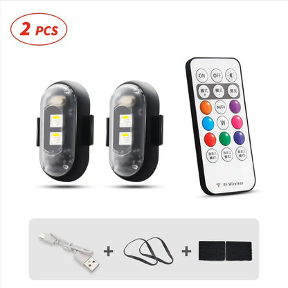 🚗🚨RGB Led Aircraft Strobe Light（Remote Wireless ）
