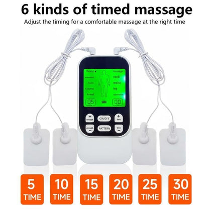 🙆‍♂️💪Rechargeable Muscle Stimulator Massager, 10 Modes 30 Intensity Levels TENS Unit with 10 Pads