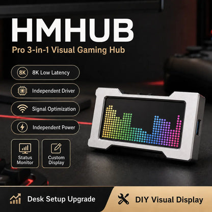 USB C Hub Multi Port Splitter with LCD Display