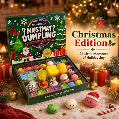 🎁 24 Days Holiday Squishy Advent Calendar – Halloween & Christmas Countdown Toys ✨