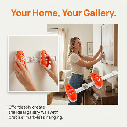 🛠️ 3-in-1 Picture Hanging Tool | Hammer-Free Magnetic Nail System with Level