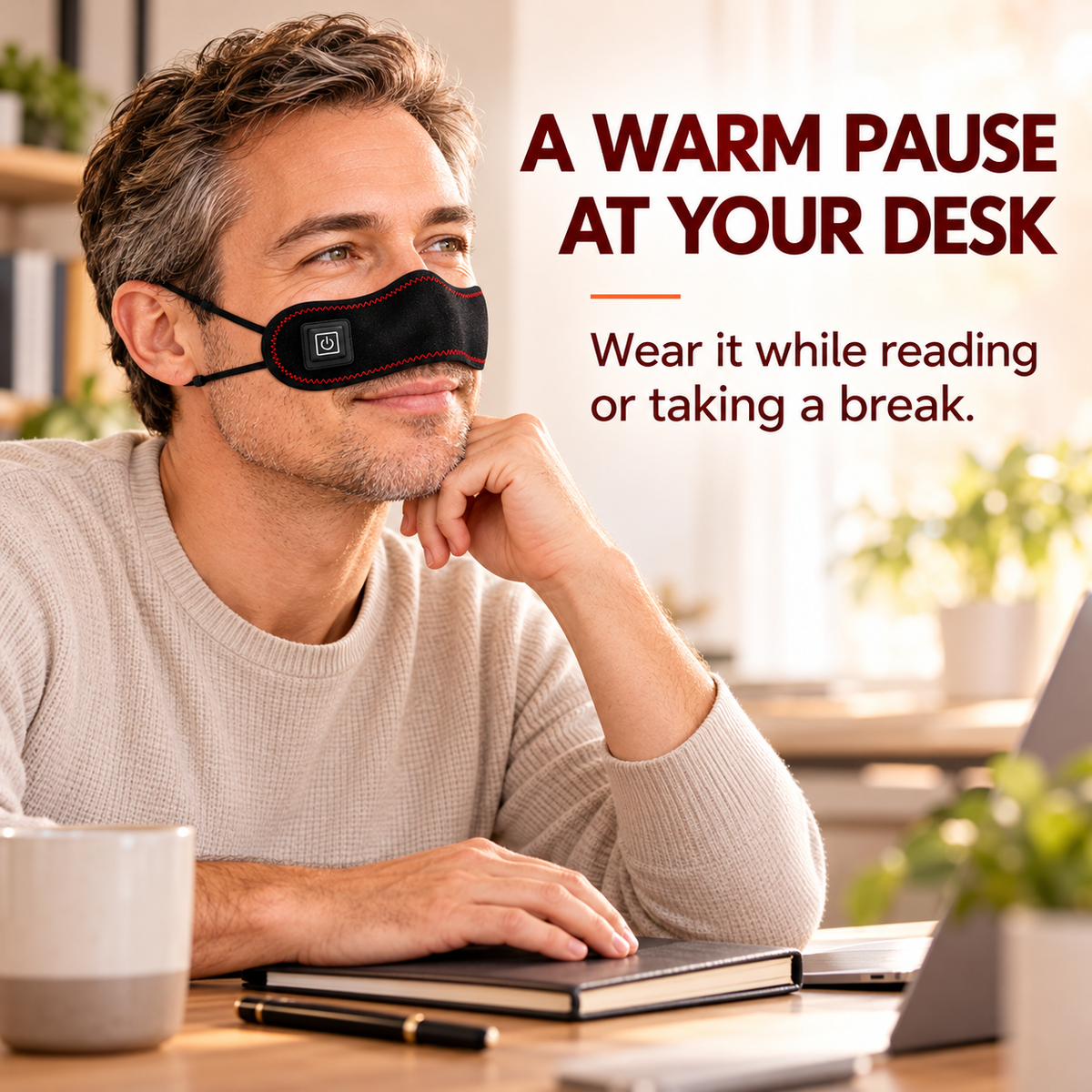 Red Light Nose Warmer for Easier Breathing