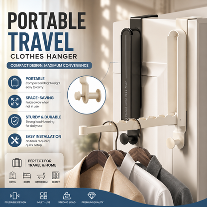 Expandable Folding Wall Hook – Space-Saving Drying Rack & Hidden Towel Hanger for Doors