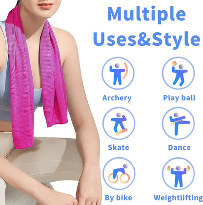Double Layer Honeycomb Instant Cooling Sport Towel
