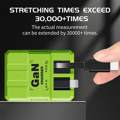 2 in 1 GaN Charger 120W Fast Charging for iPhone & Samsung