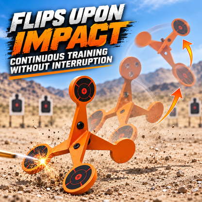 Spinning Shooting Target Thickened Flip Roller Thickened for Turns Automatically