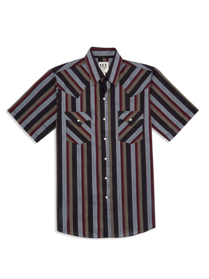 Men's Ely Cattleman Stripe Western Snap Shirt