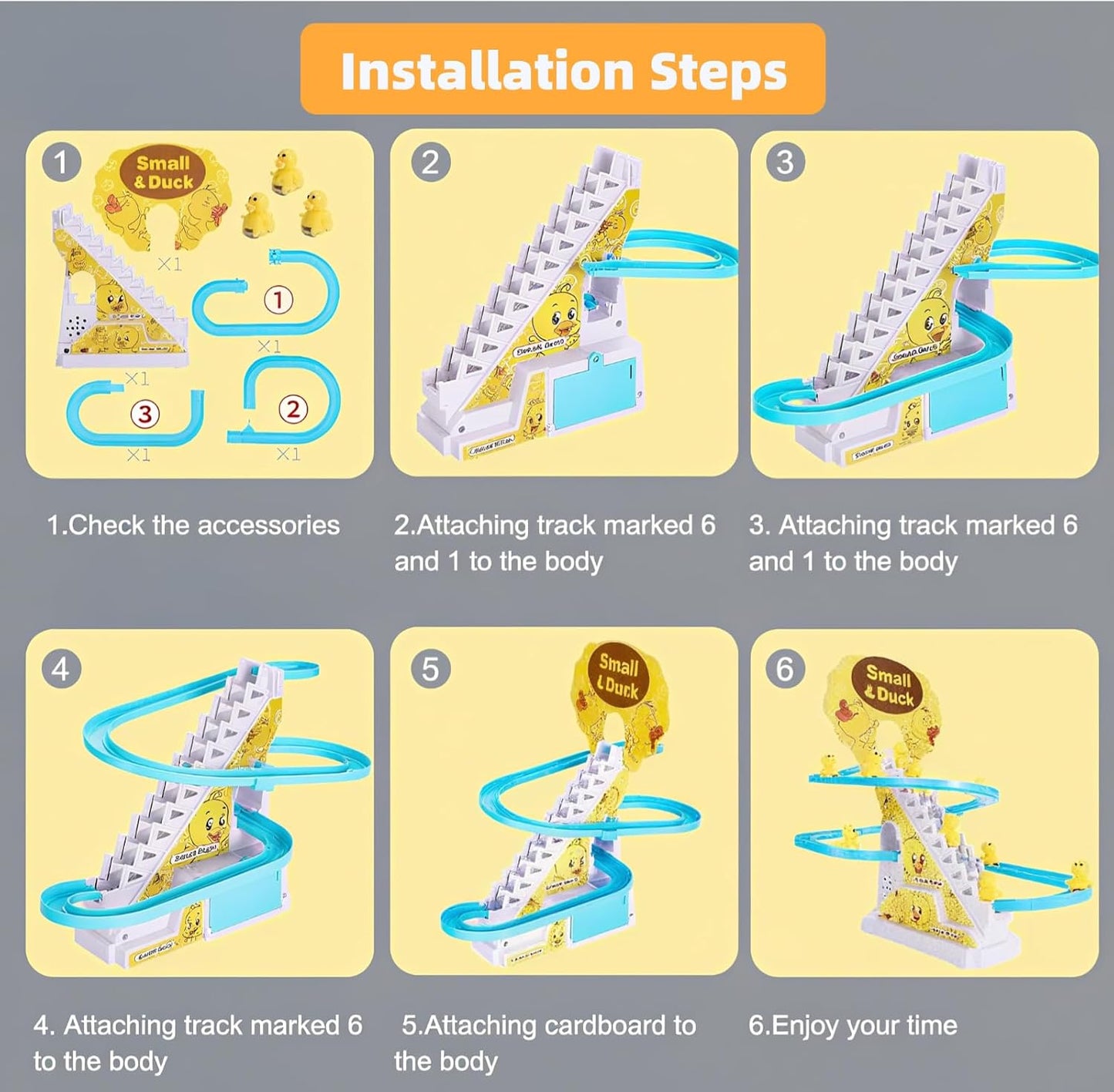 Small Ducks Climbing Toys - Electric Llittle Duck Climbing Stairs Toy