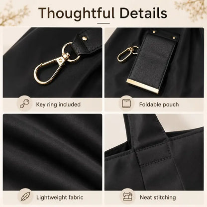 Foldable Keychain Storage Tote Bag for Women