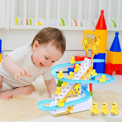 Small Ducks Climbing Toys - Electric Llittle Duck Climbing Stairs Toy