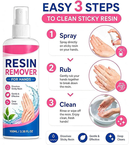 ✨🤲Gentle Resin Remover for Hands – Instantly dissolves sticky epoxy & UV resin.A must for crafters!🎨