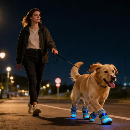 🐾✨LED Motion Activated Light Up Pet Boots