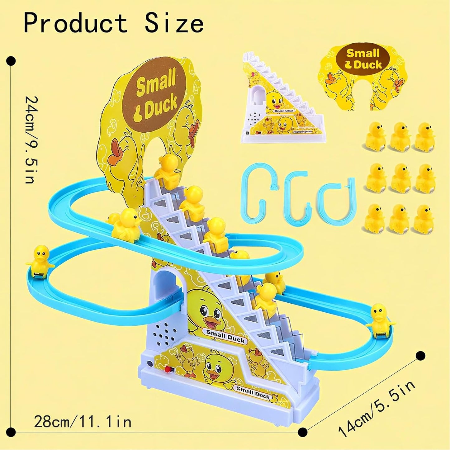 Small Ducks Climbing Toys - Electric Llittle Duck Climbing Stairs Toy