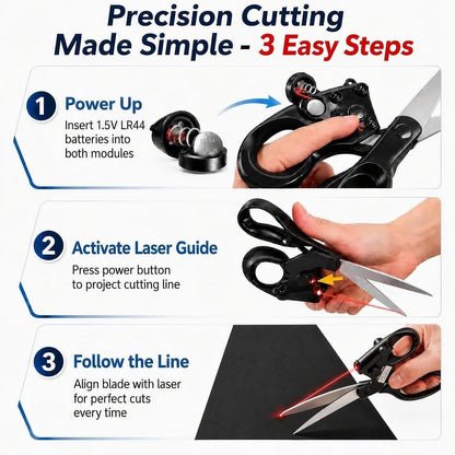 ✂️Laser Guided Scissors for Fabric Cutting