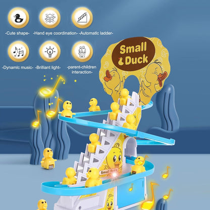 Small Ducks Climbing Toys - Electric Llittle Duck Climbing Stairs Toy