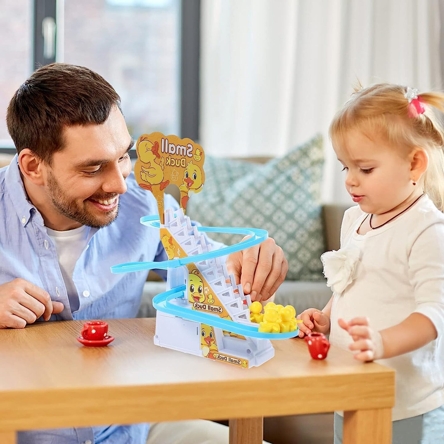 Small Ducks Climbing Toys - Electric Llittle Duck Climbing Stairs Toy