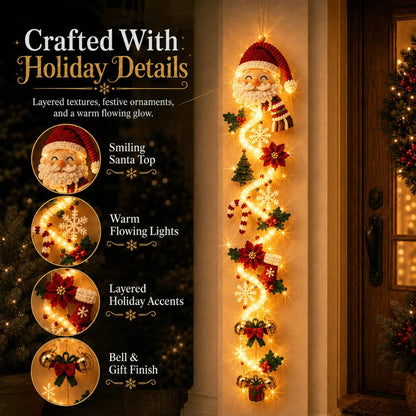 ⏳ Last Day 48% OFF  🎄Glowing Christmas Door Hanger | 6 Festive Lighted Designs with Warm Glow, Dimensional Details & Space-Saving Vertical Décor ✨