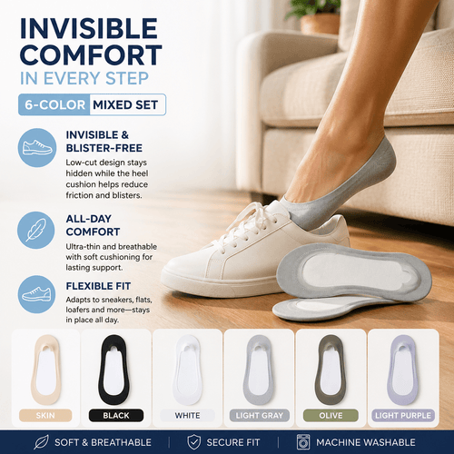 🧦All-Day Comfort Invisible Boat Socks