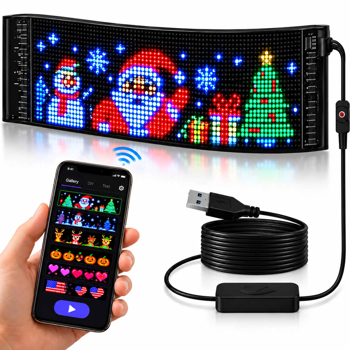 🌟Merry Pixels Display