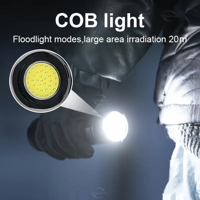 Hoodink 2-in-1 Portable Strong Flashlight Power Bank - USB Port