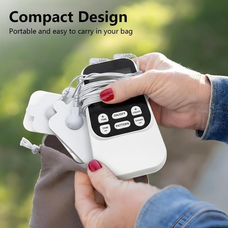 🙆‍♂️💪Rechargeable Muscle Stimulator Massager, 10 Modes 30 Intensity Levels TENS Unit with 10 Pads, Dual Channel Portable Pain Relief Device for Neck Body Recovery