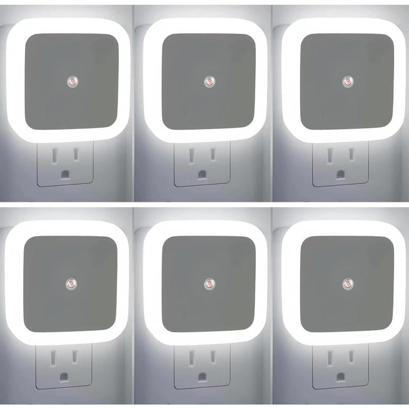 🔥Hot Sale🔥LED Night Lights Plug into Wall 6-Pack, Plug in Night Light, Dusk to Dawn Nightlight Led Night Lights for Bedroom, Bathroom, Hallway Warm White