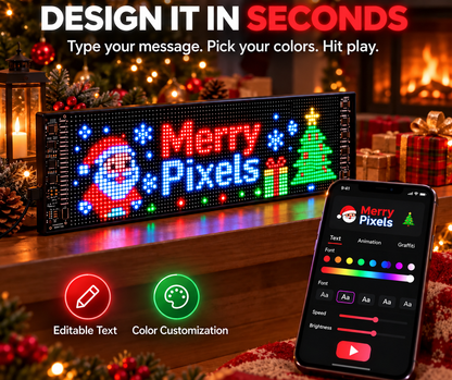 🌟Merry Pixels Display