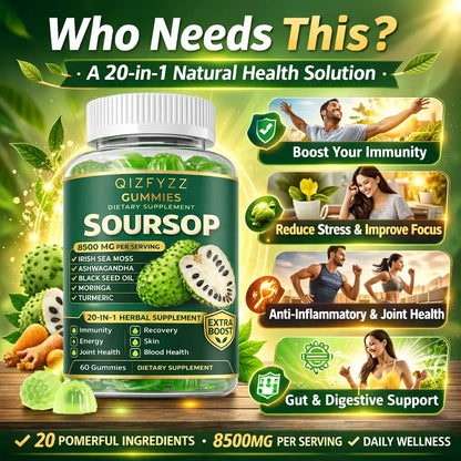 Soursop Gummies 20-in-1 Herbal Complex Capsules