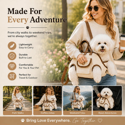The Ultimate Hands-Free Pet Carrier|Comfortable Support For Every Adventure