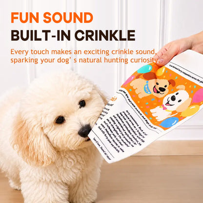 🐾Durable Newspaper Pet Balloon Dog Toy - Crinkle Chew for Boredom Relief