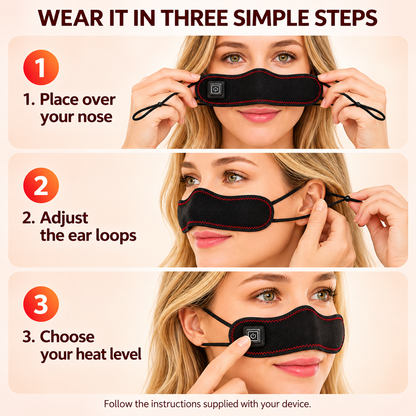 Red Light Nose Warmer for Easier Breathing